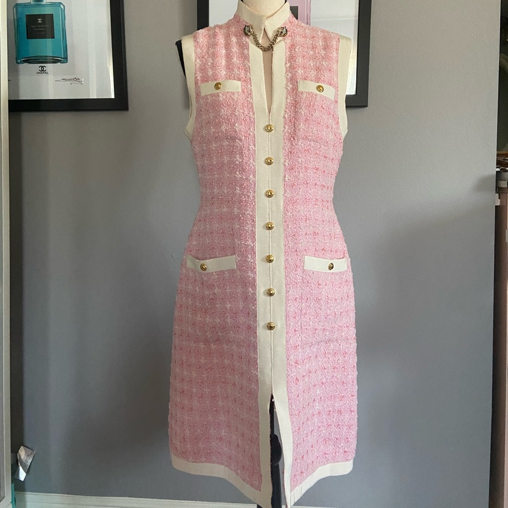 Gucci Tweed dress IT 42 Pink